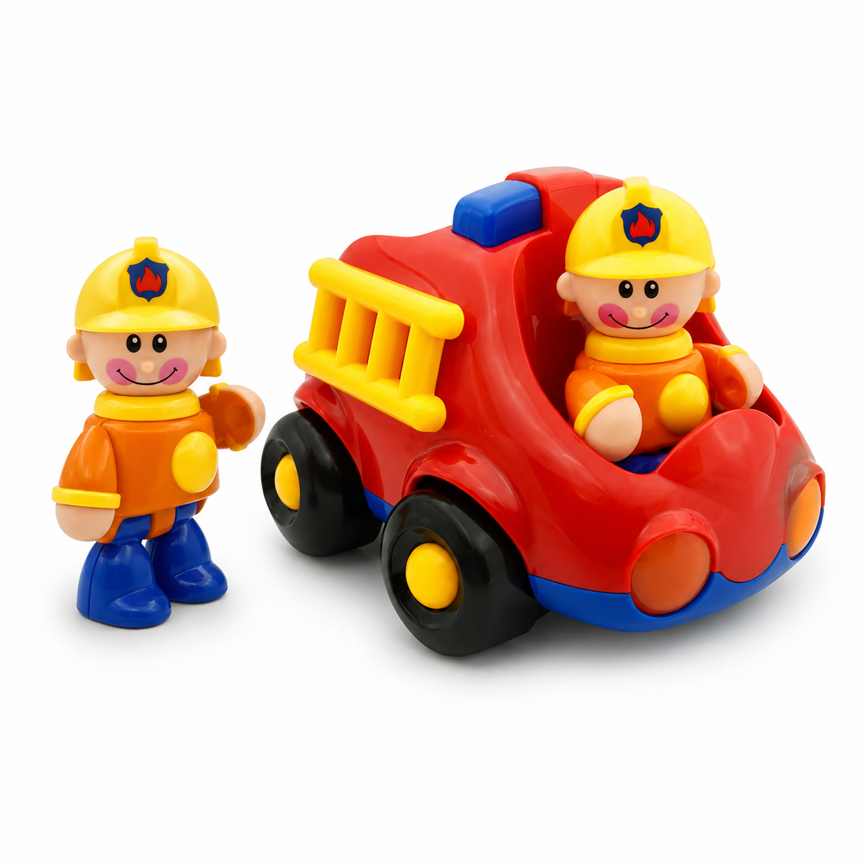 Camion de pompier avec 2 figurines