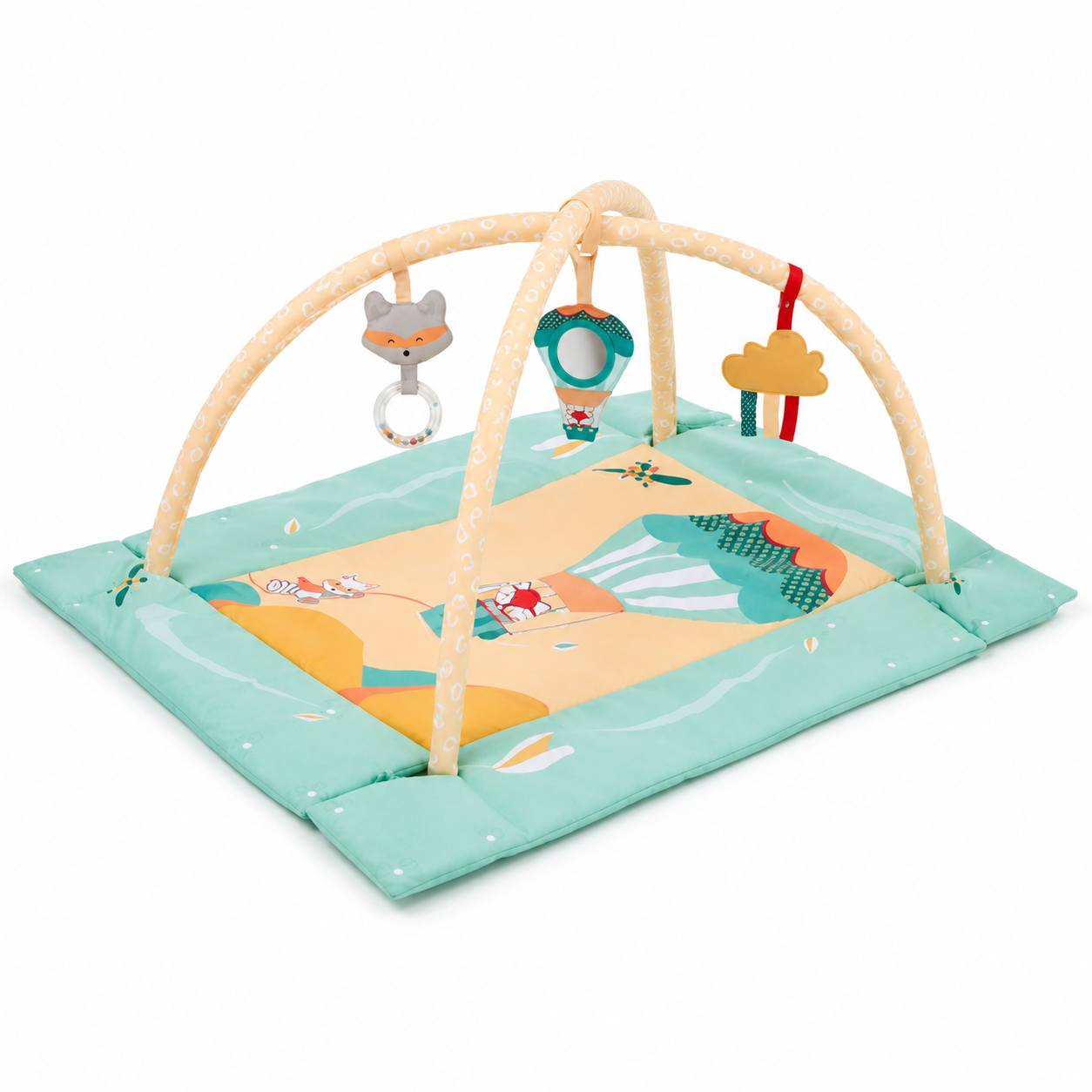 Tapis d’activités avec arche montgolfière